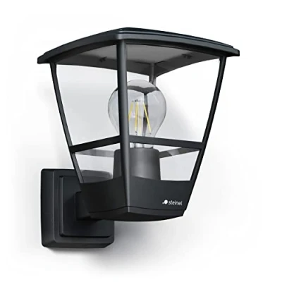Afbeelding van Steinel Buitenlamp L 10 zwart, klassieke wandlamp, E27, lantaarn voor entree, tuin, terras