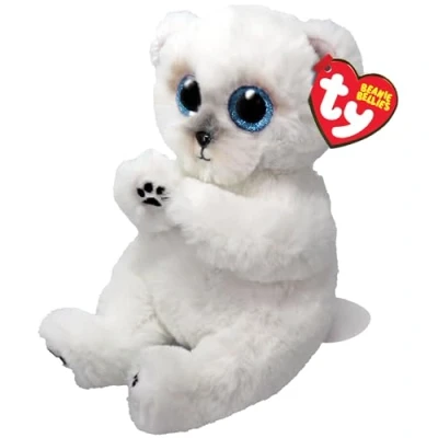 Afbeelding van TY Beanie Babies Bellies Knuffelbeer Wuzzy 15 cm