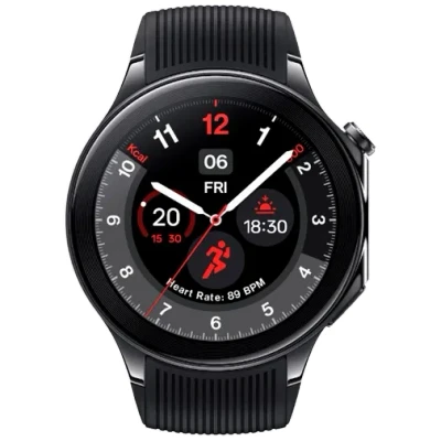 Afbeelding van OnePlus Watch 2 Zwart (Zwarte Rubberen Band)