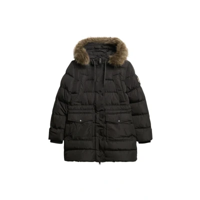 Afbeelding van Superdry Everest MID Puffer Parka, Dames, Maat: 44, Black