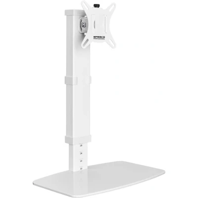 Afbeelding van SpeaKa Professional SP TMS 201 Monitorvoet 1 voudig 43,2 cm (17) 81,3 (32) Wit In hoogte verstelbaar, Kantelbaar en zwenkbaar