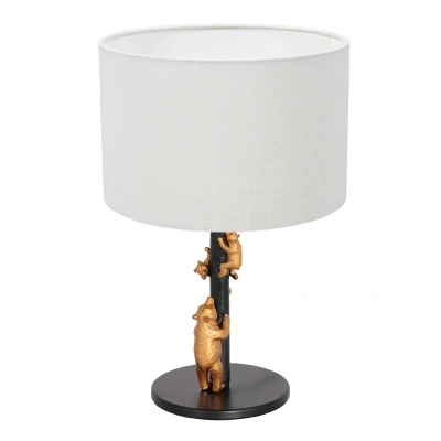 Afbeelding van Anne Light and home tafellamp Animaux zwart metaal 20 cm E27 fitting 8232ZW