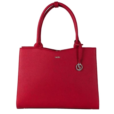 Afbeelding van SOCHA Dames Laptoptas 14 inch Midi Cherry Rood