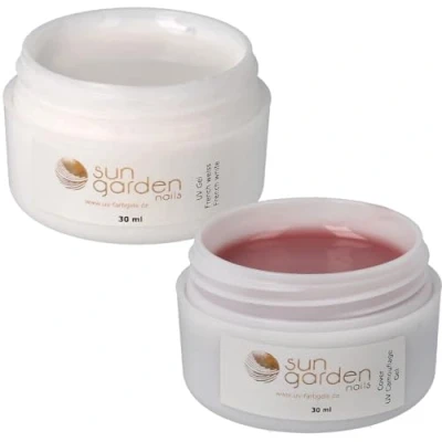 Afbeelding van Sun Garden Nails French UV gel wit 30ml + Cover