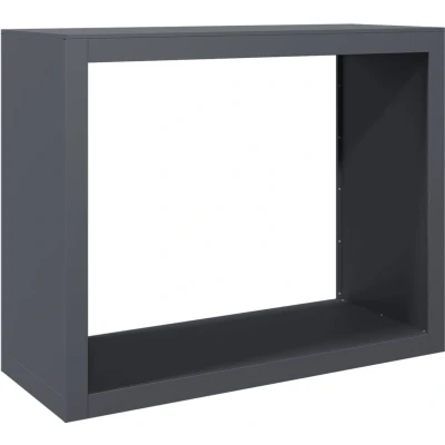 Afbeelding van vidaXL Haardhoutrek 100x40x80 cm staal antracietkleurig