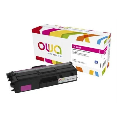Image de OWA K18059OW Magenta compatible cartouche de toner (alternative pour : Brother TN421M) pour DCP L8410, HL L8260, L8360, MFC L8690, L8900