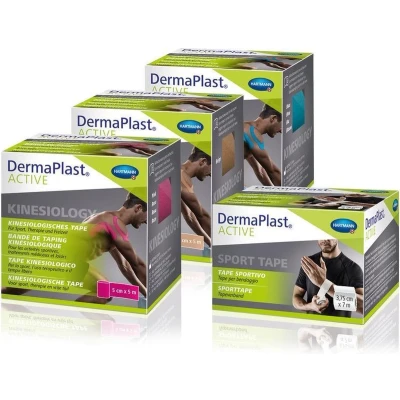 Afbeelding van DermaPlast Kinesiotape Blauw 5cm x 5mtr
