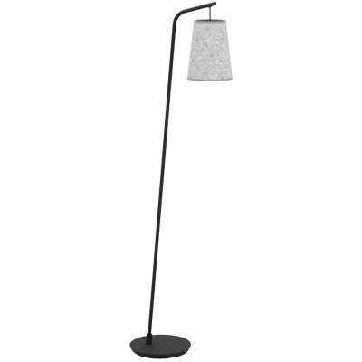 Afbeelding van EGLO Alsager Vloerlamp E27 170 cm Zwart/Grijs Vilt/Staal