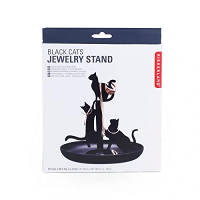 Image de Porte bijou Kikkerland Chat Noir