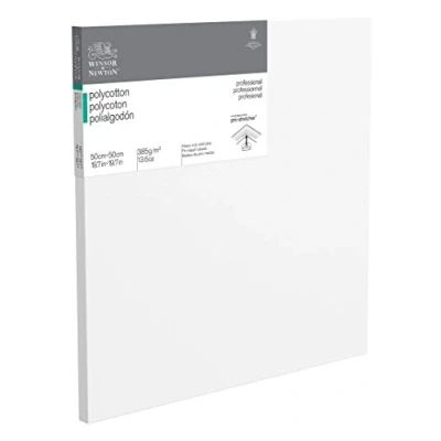 Afbeelding van Winsor &amp; Newton 6206026 professioneel frame van katoenmix, 385 g/m², 3 voudig gegrond, middelgrote korrel, ideaal voor olieverf en acrylverf, 50 x cm