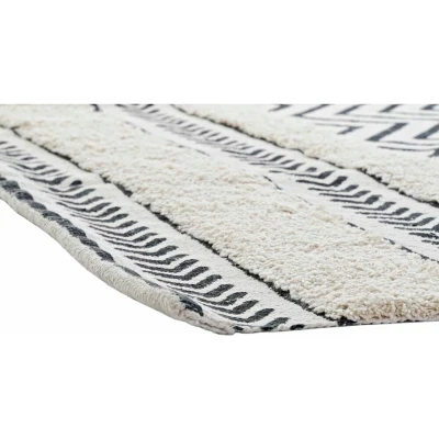 Afbeelding van Tapijt DKD Home Decor Zwart Zig zag Wit (160 x 226 0,7 cm)