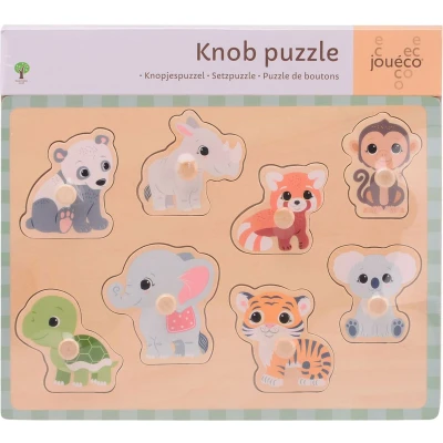 Afbeelding van Puzzelplank hout wildies