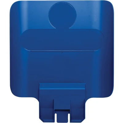 Afbeelding van Paneel Rubbermaid Slim Jim Recyclestation voor label blauw
