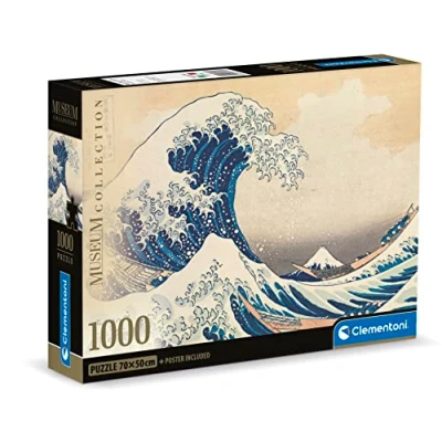 Image de Puzzle Compact Clementoni The Great Wave Di Hokusa 1000 pièces