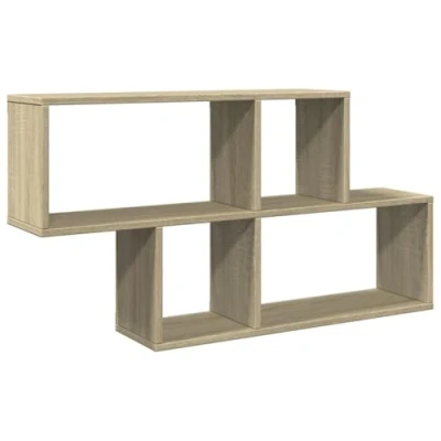 Afbeelding van Wandschap 100x20x53 cm bewerkt hout sonoma eikenkleurig