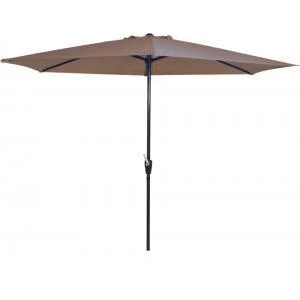 Afbeelding van Lesli parasol Gemini Taupe 3 meter rond