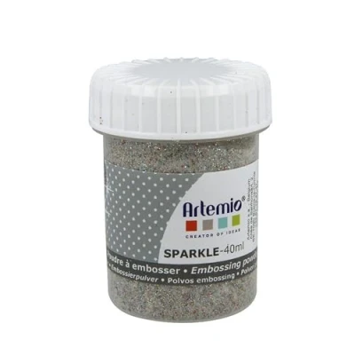 Afbeelding van Relief poeder sparkle transparant 40 ml Artemio