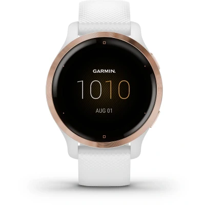 Afbeelding van Garmin Venu 2S Rosé Goud Witte Band
