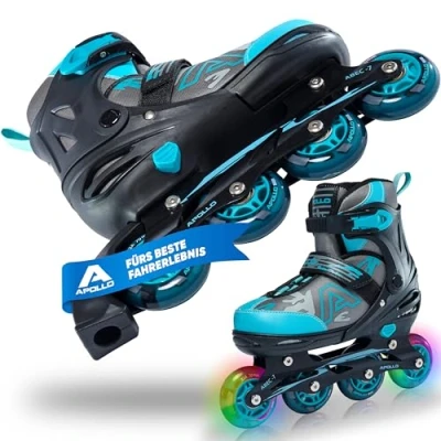 Afbeelding van Apollo Champion inlineskates voor jongens en meisjes vanaf maat 31, dames heren tot 42, hoogwaardige kinderen volwassenen met wielen