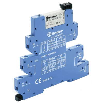 Afbeelding van Finder 39.41.0.024.5060 Koppelrelais 24 V/DC, V/AC 6 A 1x wisselcontact 1 stuk(s)