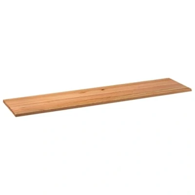 Afbeelding van vidaXL Tafelblad rechthoekig 320x80x4,2cm massief eikenhout lichtbruin