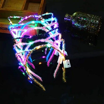 Afbeelding van Macabolo 10 stuks led lichtbanden met kattenoren Voor nachtclubs, evenementen, raves, concerten