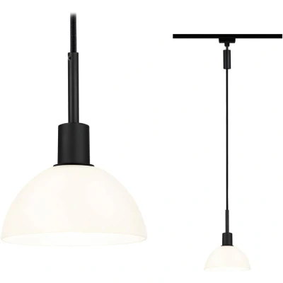 Afbeelding van Paulmann Sarrasani Hanglamp URail E14 Zwart (mat), Opaal
