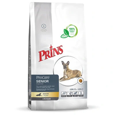 Afbeelding van Prins Procare Senior Croque Superior Gevogelte&amp;Vlees Hondenvoer 10 kg