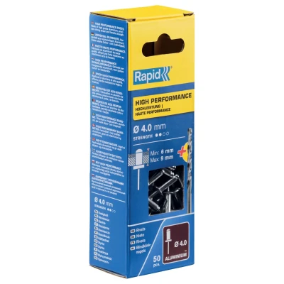 Afbeelding van Rapid blindklinknagel alu + drill 4.0x12mm (50st)