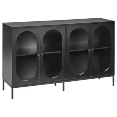 Afbeelding van LANGFORD Dressoir Zwart Vezelplaat