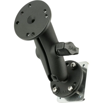 Afbeelding van RAM Mounts Double Ball Mount with Backing Plate Verstelbaar Duurzaam product Gemakkelijk te instaleren B 101U 225B2 (B Size)