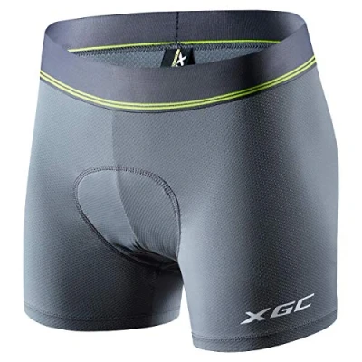 Afbeelding van XGC Fietsonderbroek voor dames, met elastische ademende 4D gel zitkussens een hoge dichtheid, Grijs, S