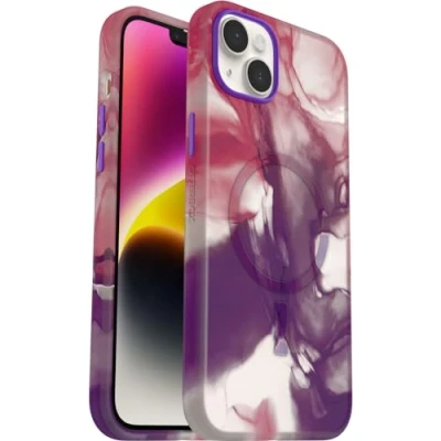 Afbeelding van OtterBox Slim &amp; Sturdy Beschermhoes voor iPhone 14 Plus met MagSafe, schokbestendig, valbescherming, ultrafijn, fijne beschermhoes, getest volgens militaire normen, Agrias (paars)