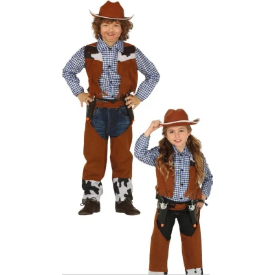 Afbeelding van Fiestas Guirca Verkleedpak Cowboy/cowgirl Junior Bruin Mt 104