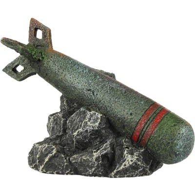 Afbeelding van Aqua Della Leger Torpedo Aquarium Ornament 12.9x7x10 cm