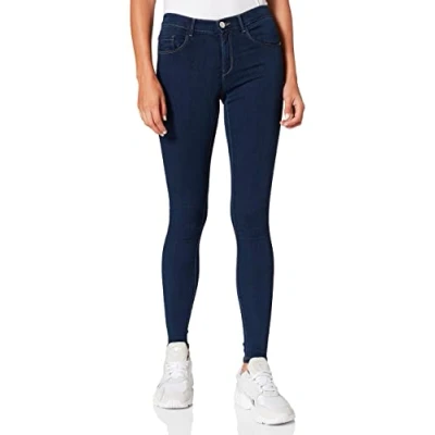 Image de Only Onlrain Life Reg Skinny DNM Noos Jeans Femme, Dark Blue Denimdetail:pim550, S / 34L