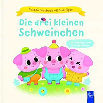 Afbeelding van Geschichtenbuch mit Spielfigur Die drei kleinen Schweinchen