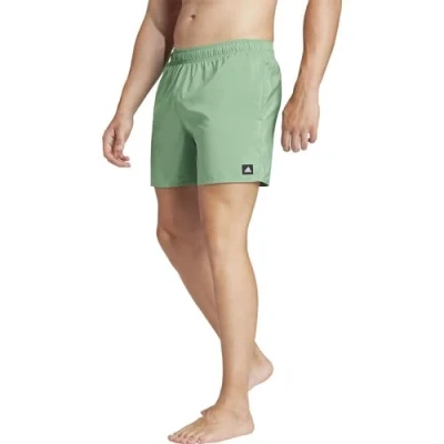 Afbeelding van Adidas heren Solid CLX zwemshorts met steekzakken in de kleur Groen, maat: S