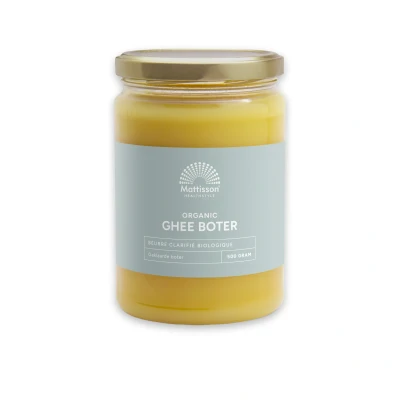 Afbeelding van Mattisson Biologische Ghee Geklaarde boter 500 g