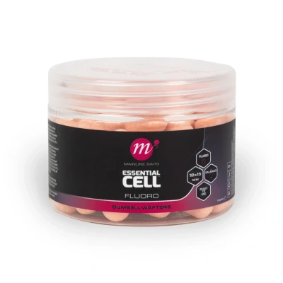 Afbeelding van Mainline Essential Cell Fluoro Dumbell Wafters Pink (12x15mm) Hookbaits