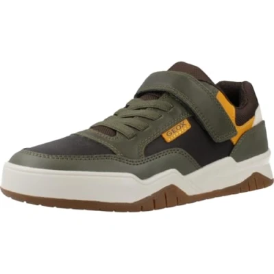 Afbeelding van Geox J Perth Sneakers laag voor kinderen, Maat: 34, Vert Kunststof