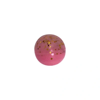 Afbeelding van Tronixpro Hook Balls 6mm Pink &amp; Clear with Gold Glitter Klein materiaal