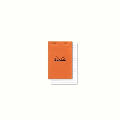 Image de Bloc n13 Rhodia orange 10,5x14,8 80 F ligné 13600C
