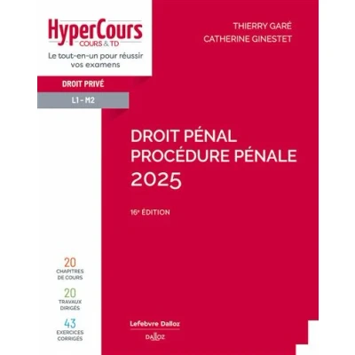 Image de Droit pénal. Procédure pénale 2025