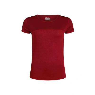 Afbeelding van Berghaus Voyager TECH Sport Tshirt, Dames, Maat: 38, Syrah red dahlia