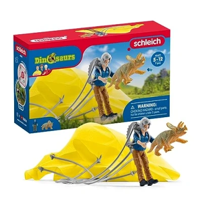 Afbeelding van Schleich dinosaurs parachute redding