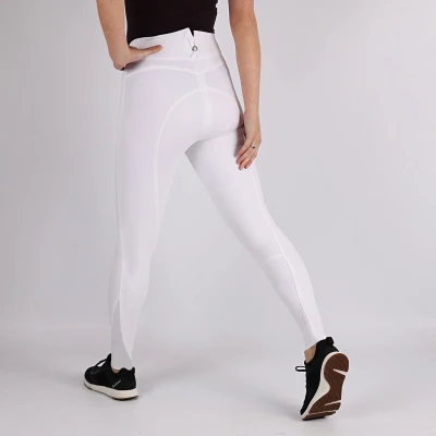 Afbeelding van Montar Megan Highwaist Fullgrip rijbroek wit maat:34