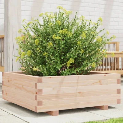 Afbeelding van Plantenbak 70x70x26,5 cm massief grenenhout