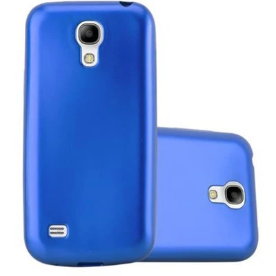 Afbeelding van Cadorabo Hoesje geschikt voor Samsung Galaxy S4 in METAAL BLAUW Beschermhoes gemaakt van flexibel TPU silicone Case Cover