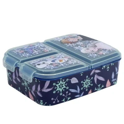 Afbeelding van Lunchbox voor kinderen, meerkleurig, 3 vakken, de ijskoningin